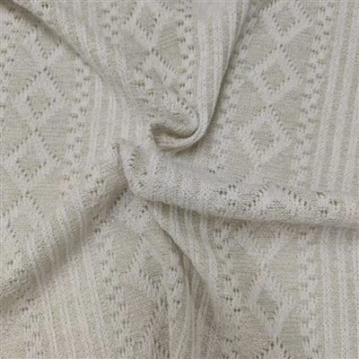 Polyester Rayon Metallic Jacquard Stickad Tyg